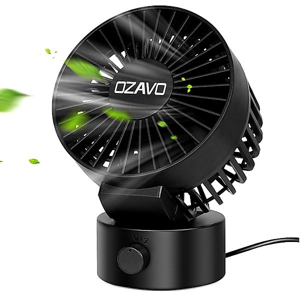 OZAVO Mini USB-Ventilator EH002 Tischventilator, 2 günstig online kaufen