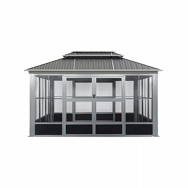 Sojag Pavillon & Kalt-Wintergarten Olan 1014 Schwarz 436 cm x 311 cm x 291 günstig online kaufen