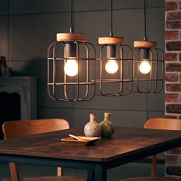 Brilliant Pendelleuchte »Gwen« E27 1 Stk. 142 cm Höhe, 100 cm Breite, 3 x E günstig online kaufen