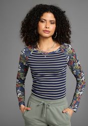 KangaROOS Langarmshirt Muster Mix günstig online kaufen