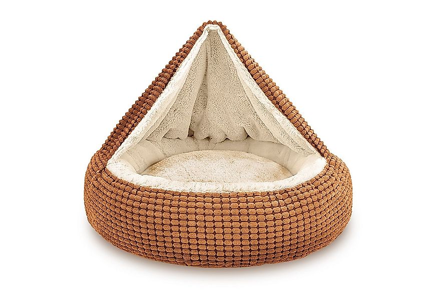 nobleza Tierbett Katzenbett mit Decke, Rundes Waschbares Hundebett günstig online kaufen