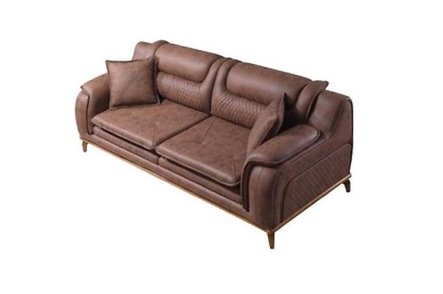 JVmoebel Sofa Sofa Braun 3 Sitzer Klassische Design Luxus Italienischer Sti günstig online kaufen