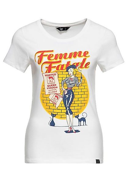 QueenKerosin T-Shirt Femme Fatale (1-tlg) mit Vintage-Artwork günstig online kaufen