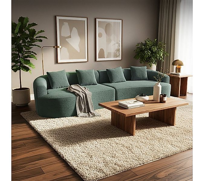 skølm Sofa Loki aus Teddy-Bouclé-Stoff, Vollschaumcouch mit Vakuum-Kompress günstig online kaufen