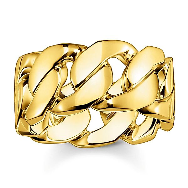 THOMAS SABO Silberring Goldfarbener Panzerglieder günstig online kaufen
