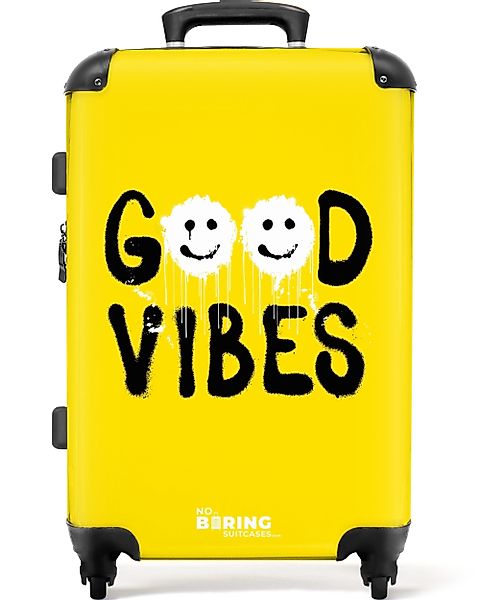 NoBoringSuitcases.com© Hartschalen-Trolley Schwarze Aerosolbuchstaben mit w günstig online kaufen
