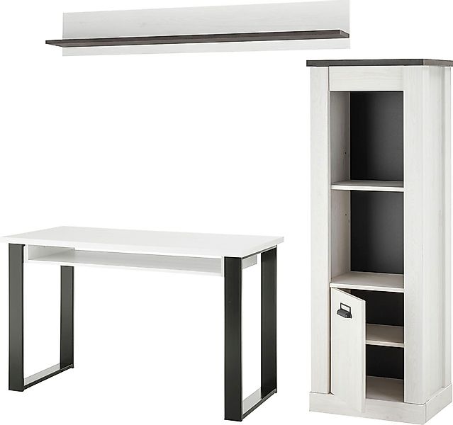 Home affaire Schrank-Set "SHERWOOD" 3 Stk. tlg. Holz Dekor, mit Scheunentor günstig online kaufen