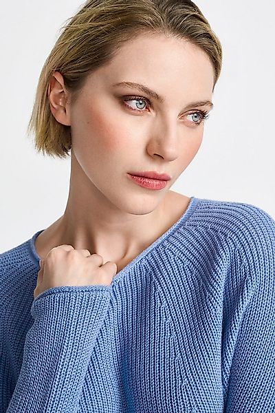 RICHROYAL Rundhalspullover Mit Rundhalsausschnitt günstig online kaufen