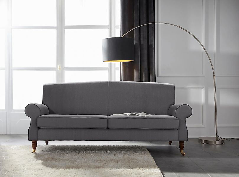 Home affaire 3-Sitzer "Rennes" in Samtoptik oder Baumwoll-Mix günstig online kaufen