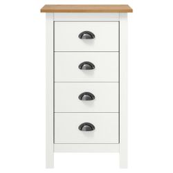 Sideboard Hill Range Weiß 46ã35ã80 Cm Massivholz Kiefer günstig online kaufen