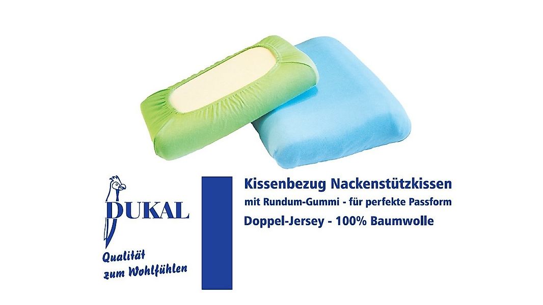 DUKAL Kissenbezüge Nackenstützkissen, aus hochwertigem DOPPEL-Jersey, (1 St günstig online kaufen