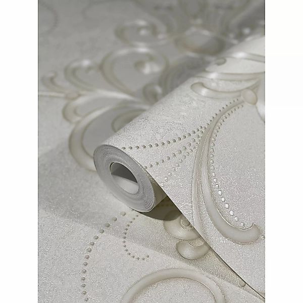Glööckler Vliestapete Imperial Florale Ornamente Creme günstig online kaufen