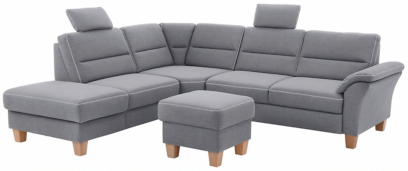 Home affaire Ecksofa »Soleo L-Form«, komfortabel durch Trapezecke mit Relax günstig online kaufen
