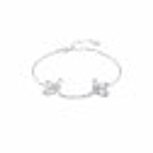 Armband 925 Sterling Silber rhodiniert Glänzend Blume Zirkonia weiß günstig online kaufen