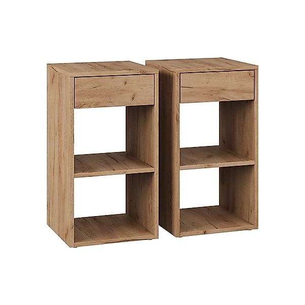Vicco Nachttisch Dany Goldkraft Eiche 35 x 65 2er Set günstig online kaufen