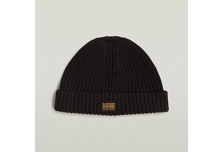 G-STAR Strickmütze Originals Fisherman Beanie mit Label günstig online kaufen