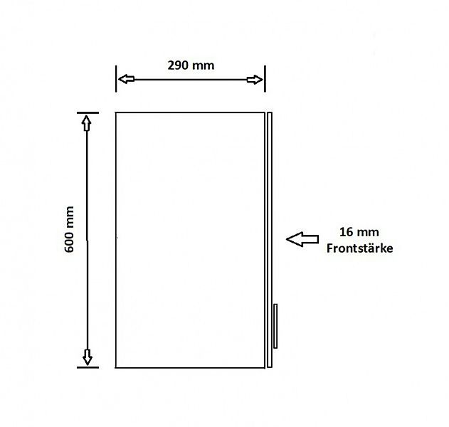 Küchen-Preisbombe Hängeschrank 80 cm Küche Omega günstig online kaufen