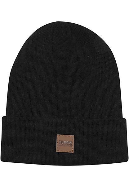 URBAN CLASSICS Beanie "Urban Classics Unisex Synthetic Leatherpatch Long Be günstig online kaufen