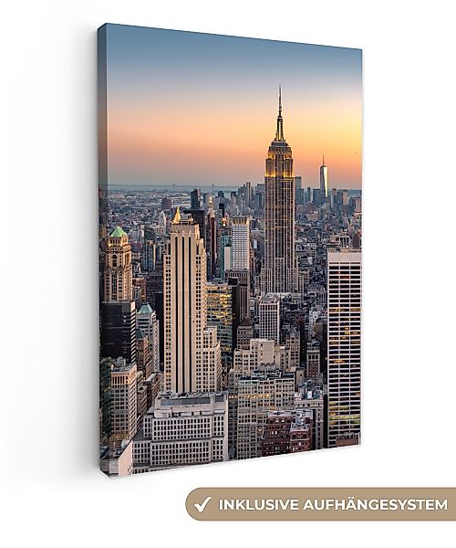 OneMillionCanvasses® Leinwandbild New York - Sonne günstig online kaufen