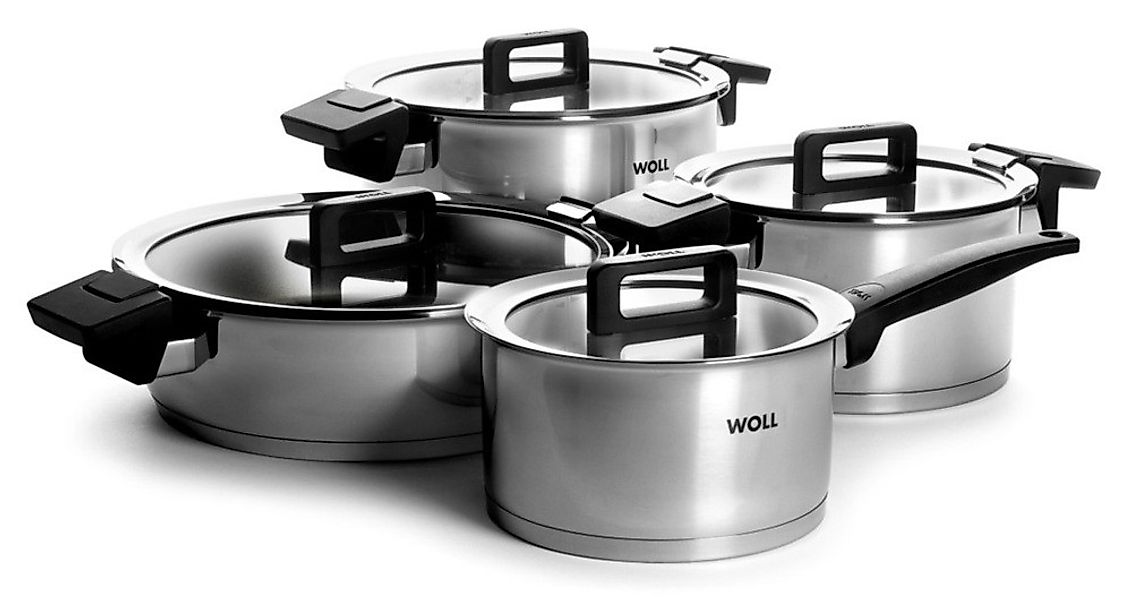 Woll Topfset Concept 4-teilig mit Deckel Edelstahl Induktion Ø 18,20,24,28 günstig online kaufen