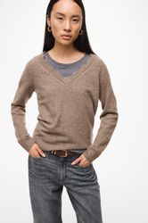 Vila V-Ausschnitt-Pullover VINIKOLINA V-NECK L/S KNIT günstig online kaufen