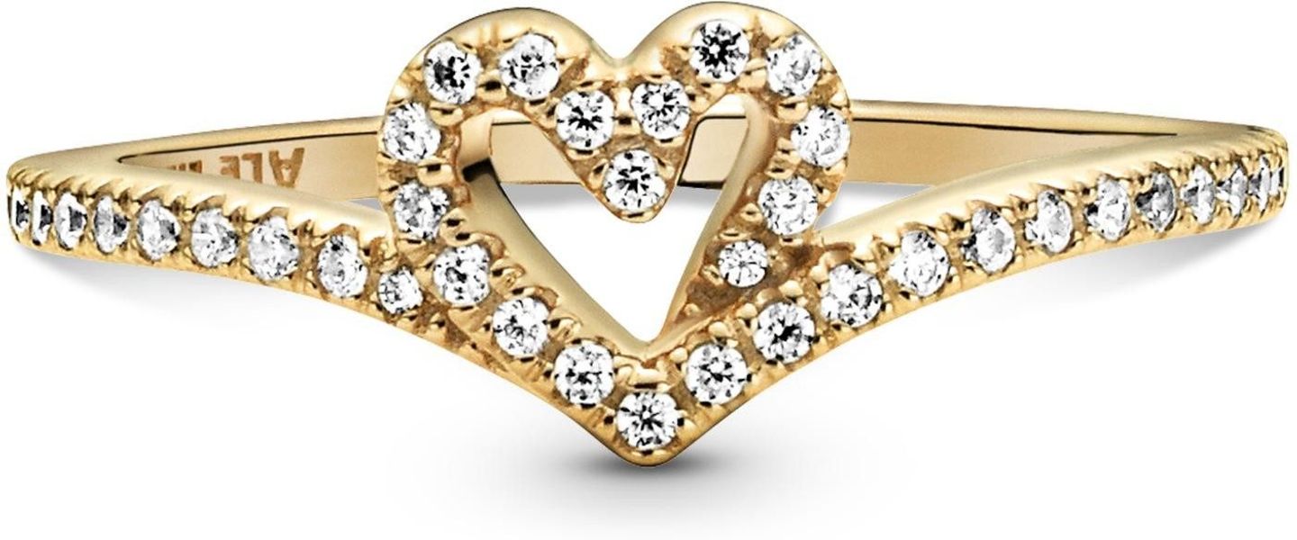 Pandora Fingerring Pandora Timeless Wishbone Funkelndes günstig online kaufen