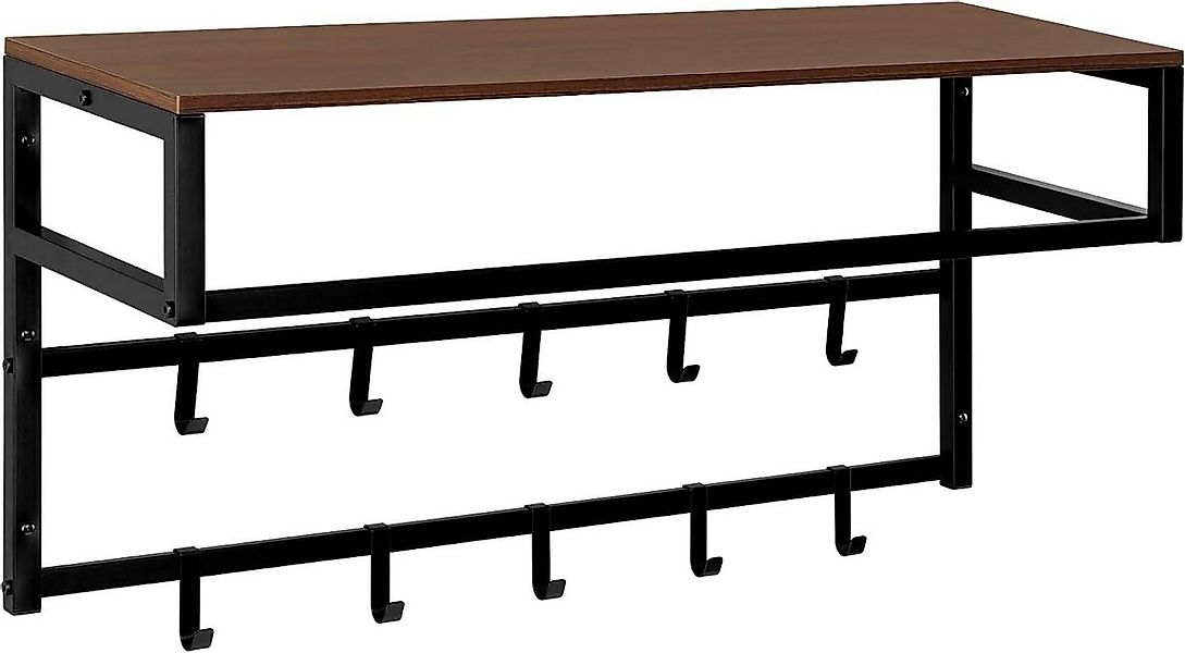 EUGAD Wandgarderobe (1 St), mit Ablage 10 Haken, 80x41x30 cm günstig online kaufen