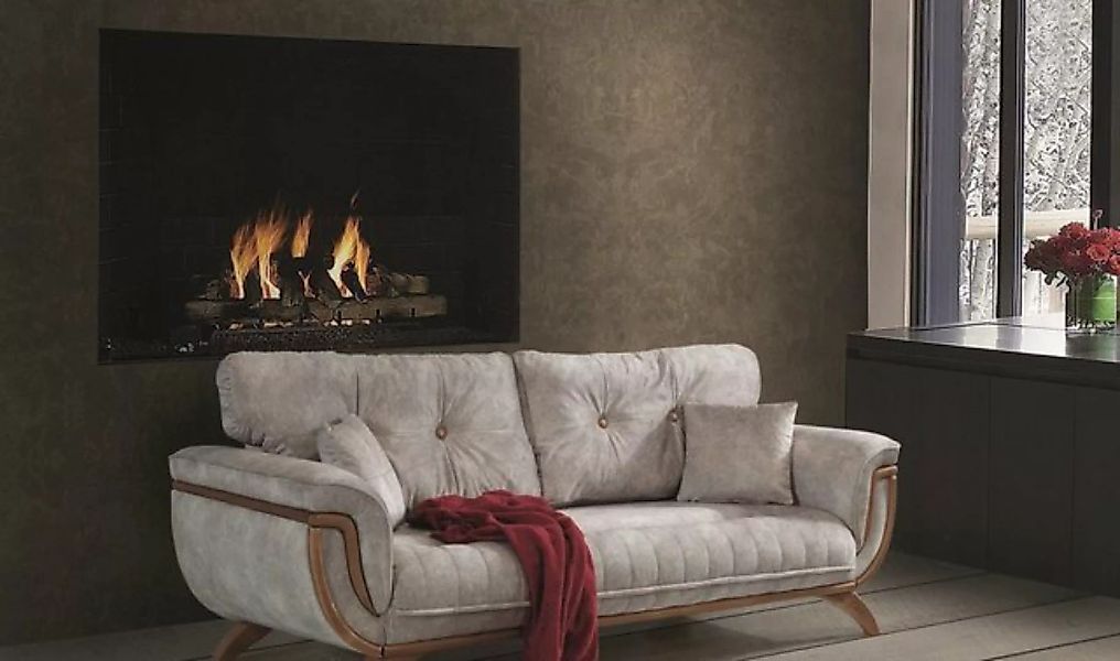 JVmoebel 3-Sitzer Wohnzimmer Sofa 3 Sitzer Designer Couch Polster Sofas Sto günstig online kaufen