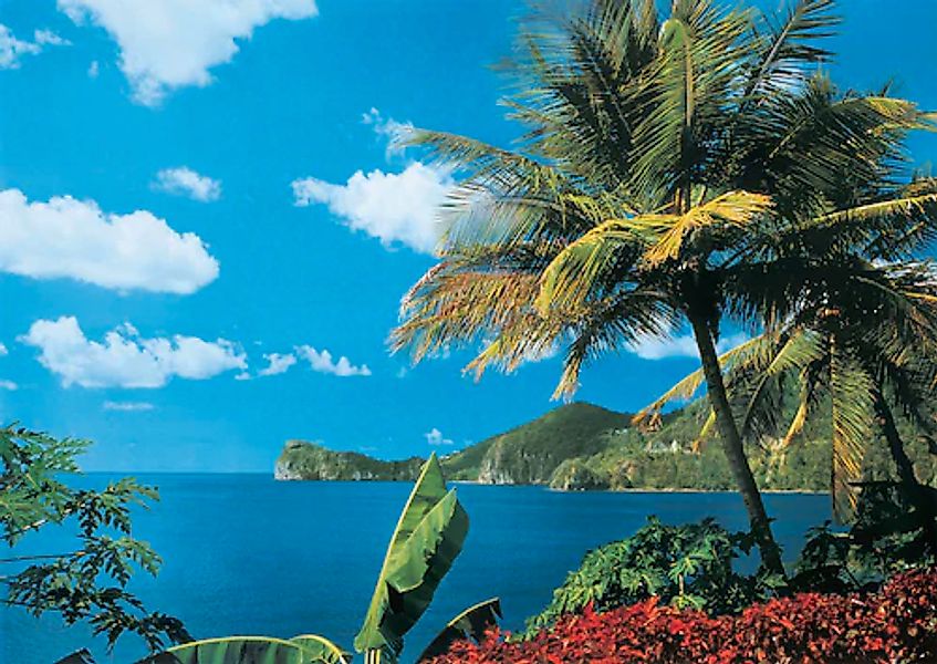 Papermoon Fototapete »St. Lucia« glatt günstig online kaufen