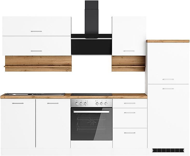 KOCHSTATION Küchenzeile "KS-Milan" 270 cm breit, robuste Metallauszüge, vie günstig online kaufen