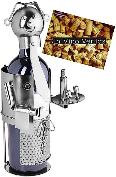 BRUBAKER Weinflaschenhalter Weinkellner Flaschenhalter, (inklusive Grußkart günstig online kaufen