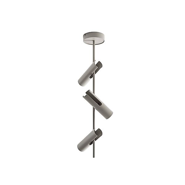 Deckenspot Leda 3, taupe, 3-flammig, Stahl, GU10, Höhe 76 cm günstig online kaufen