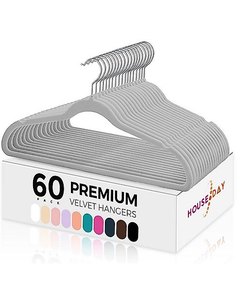 House Day Kleiderbügel Samt, rutschfest, (Packung, 60-tlg), mit 360° drehba günstig online kaufen