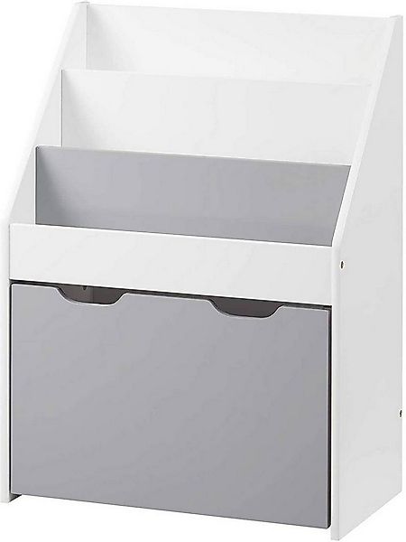 Woltu Bücherregal, 1-tlg., 3 Regale Aufbewahrungstruhe 1-tlg., mit Räder au günstig online kaufen