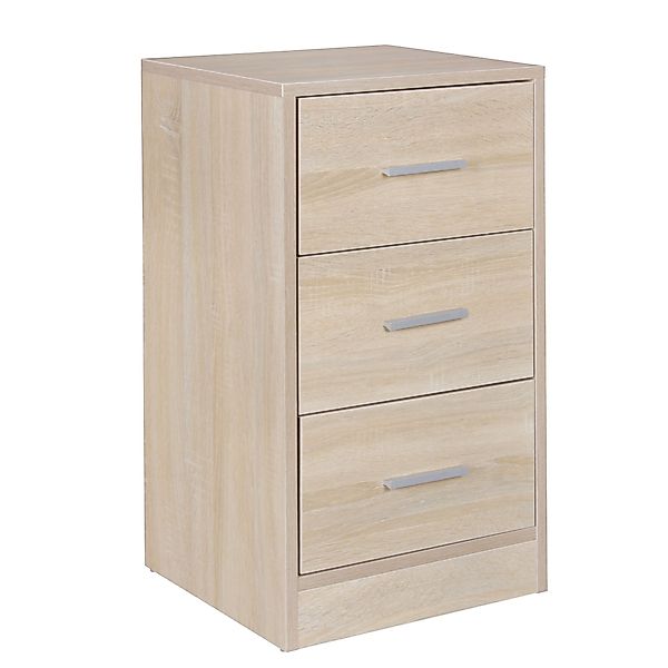 FINEBUY Nachtschrank SuVa7070_1 (Nachttisch mit 3 günstig online kaufen