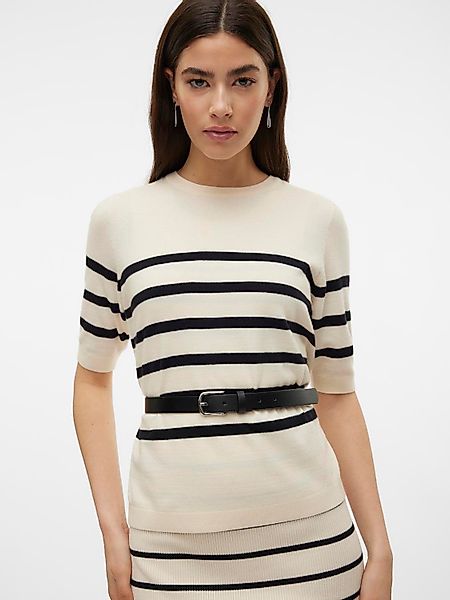 Vero Moda Kurzarmpullover leichter Feinstrickpullover VMSABA günstig online kaufen
