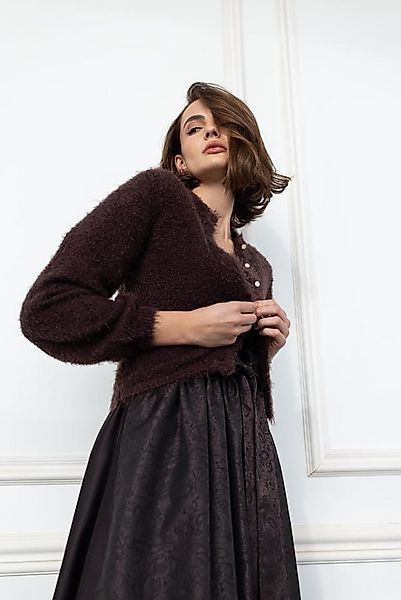 Madame Marie Strickjacke Trachtenstrickjacke Nivora espresso günstig online kaufen