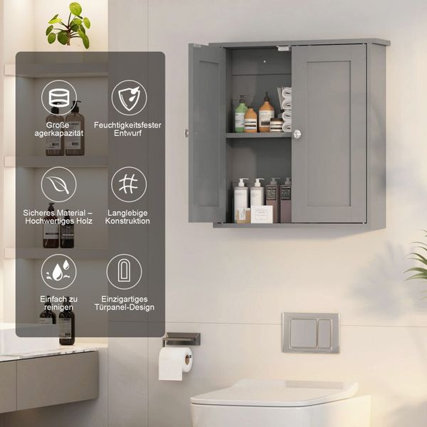 radelldar Hängeschrank Badezimmerschrank Badschrank mit 2 günstig online kaufen