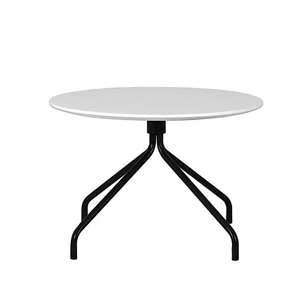 Runder Wohnzimmer Tisch in Schwarz Weiß 60 cm breit günstig online kaufen