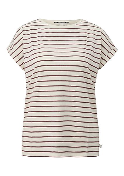 QS Kurzarmshirt T-Shirt Locker geschnittenes T-Shirt günstig online kaufen