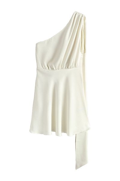 Next Satinkleid Ärmelloses Neckholder-Minikleid aus Satin (1-tlg) günstig online kaufen
