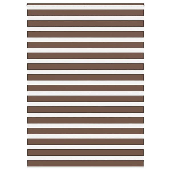 vidaXL Doppelrollo Braun 155x200 cm Stoffbreite 150,9 cm Polyester 4014376 günstig online kaufen