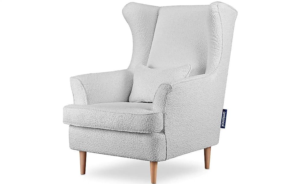 KONSIMO Ohrensessel  Stralis ¦ grau ¦ Maße (cm): B: 82 H: 108 Polstermöbel günstig online kaufen