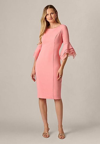 Adrianna Papell Abendkleid Knit Crepe Tiered Sleeve Dress Zeitlos, 3/4 Ärme günstig online kaufen