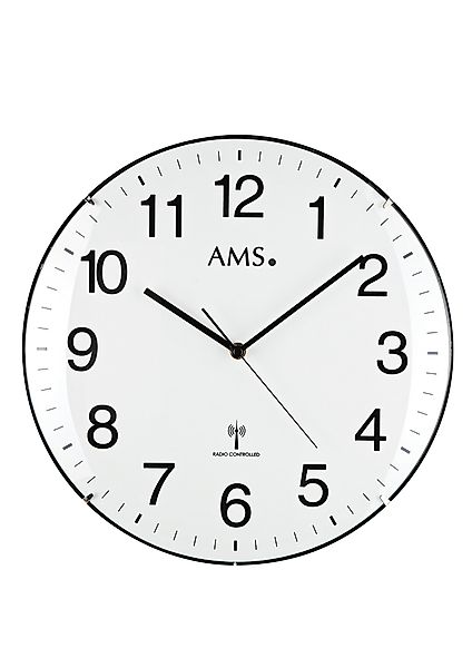 AMS Funkwanduhr F5960 (Quarzuhr, Kunststoff, Ø günstig online kaufen