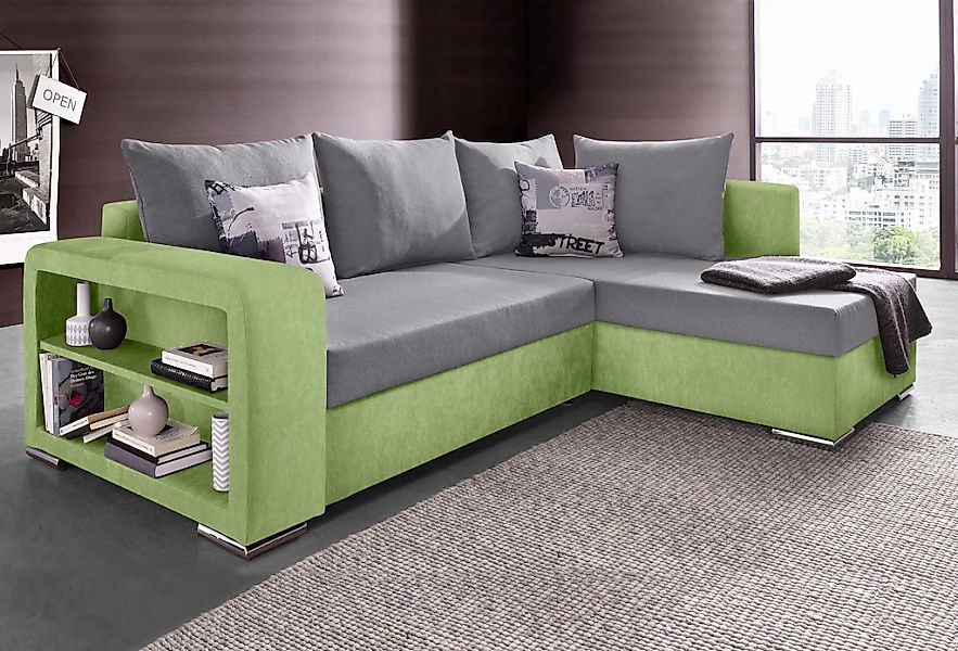 COLLECTION AB Ecksofa "John L-Form" mit Bettfunktion, Bettkasten und integr günstig online kaufen