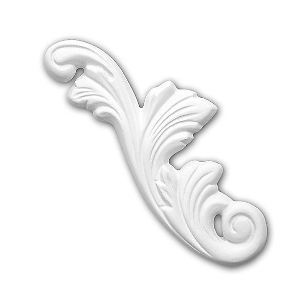 PROFHOME 160010 Zierelement dekoratives Element Stuckdekor aus Polyurethan günstig online kaufen