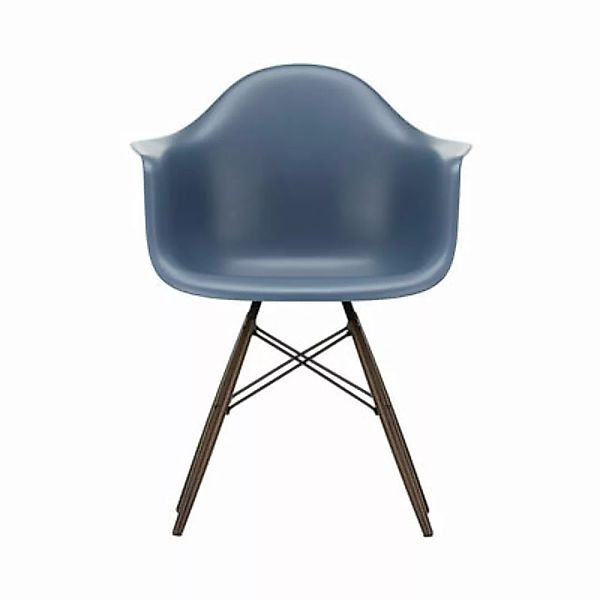 Sessel DAW - Eames Plastic Armchair plastikmaterial blau / (1950) - Beine a günstig online kaufen