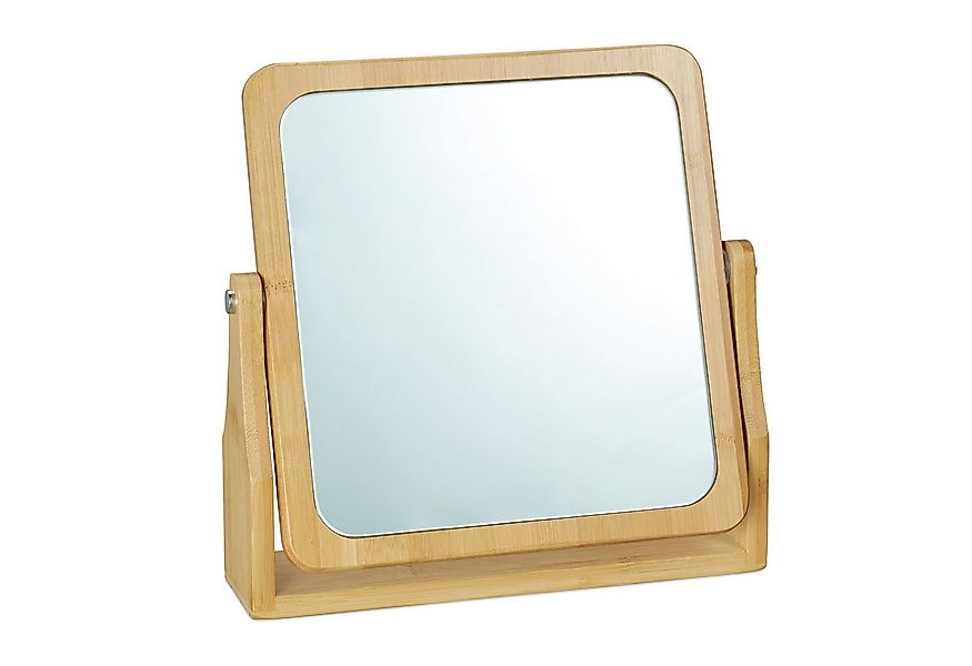relaxdays Kosmetikspiegel Bambus günstig online kaufen