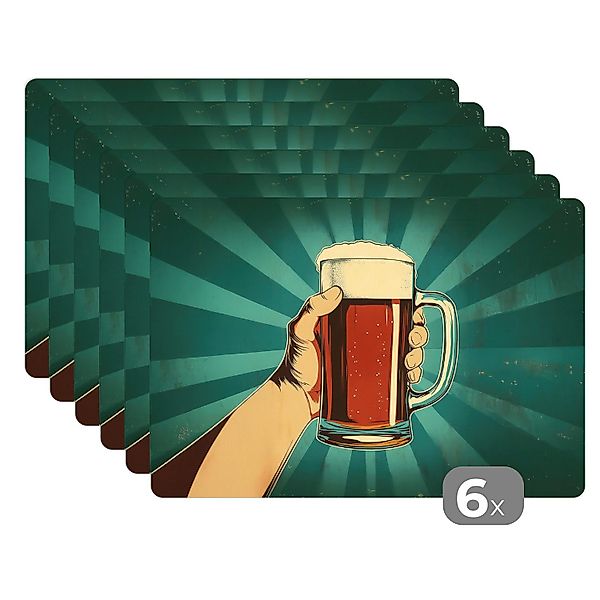 MuchoWow Platzset Bierglas - Schaumstoff - günstig online kaufen